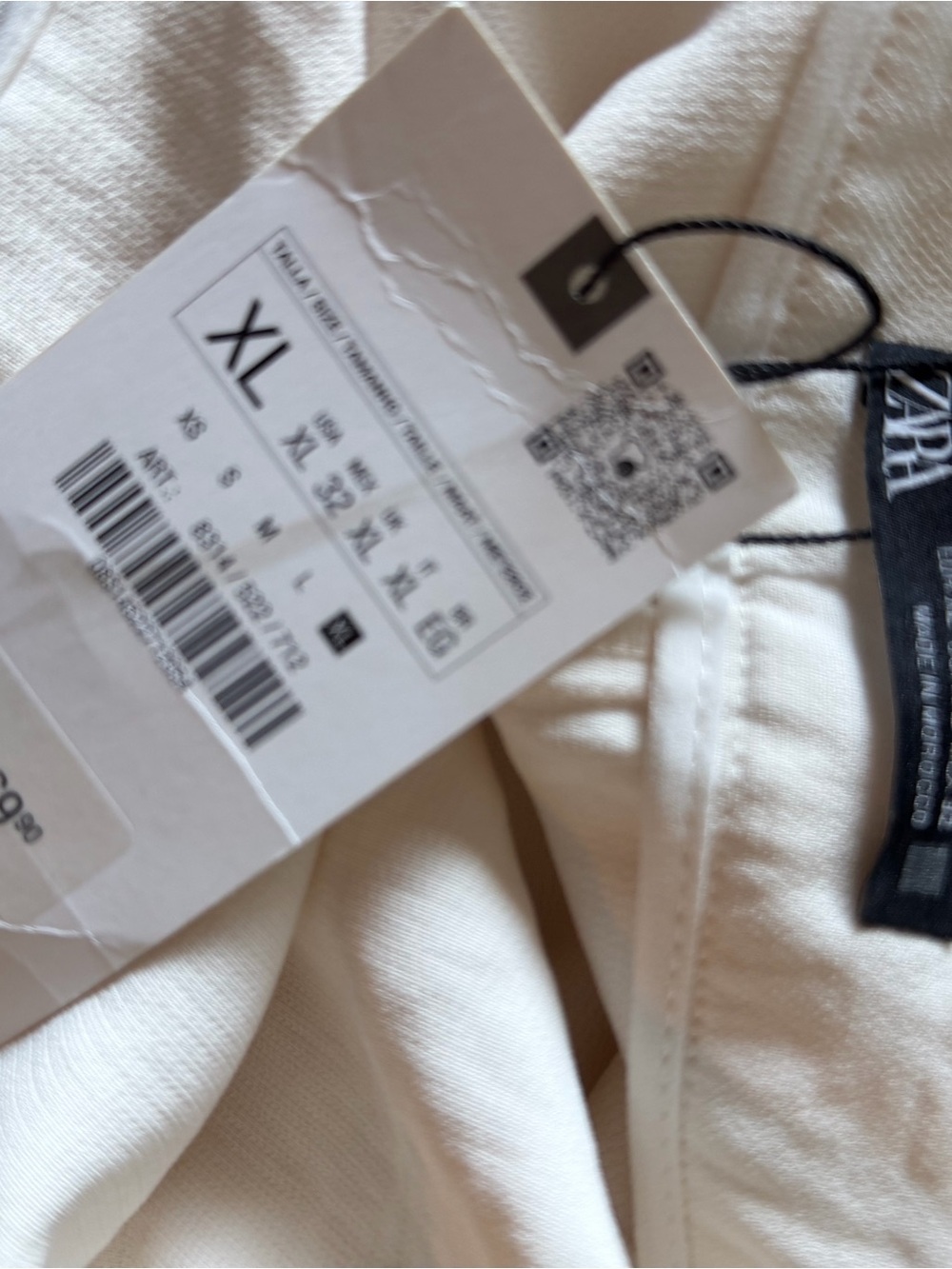 Zara Ivory Cap-Sleeve Wide-Leg Jumpsuit with Statement Belt - Picture 9 of 9